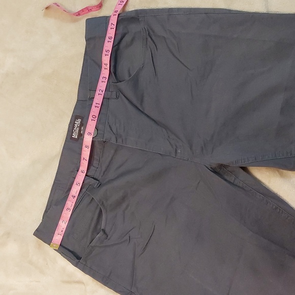 Michael Michael Kors Mens 5 Pocket Straight Fit Flex Dark Gray Pants 34x30 - Picture 6 of 12